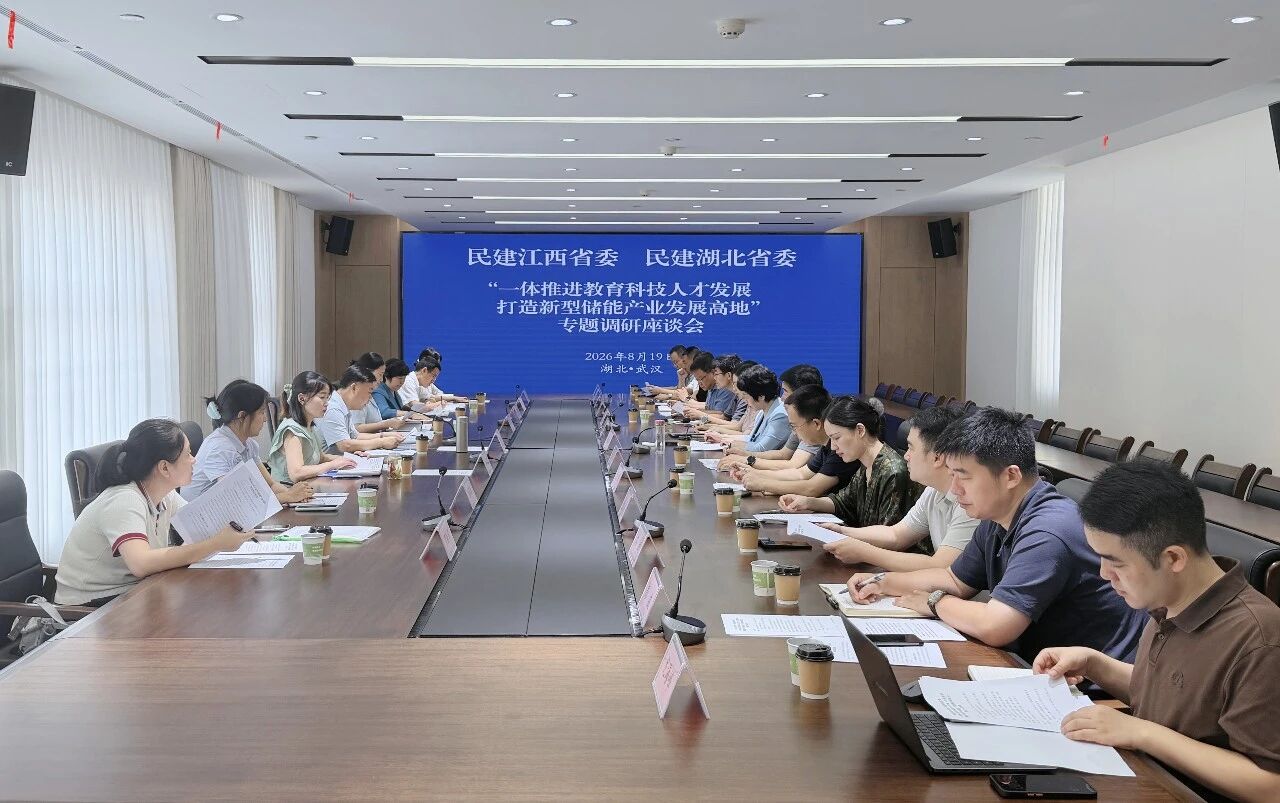 参加湖北省民建关于“一体推进教育科技人才
